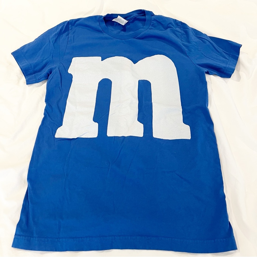 Men’s Blue M&M Halloween T-Shirt Size M